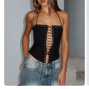 White Fox Boutique Make You My Lover Bustier NWOT